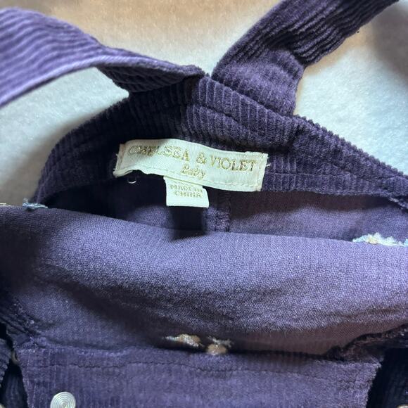 Chelsea & Violet Baby Purple Corduroy Overall Dress Size 12M - Picture 2 of 5